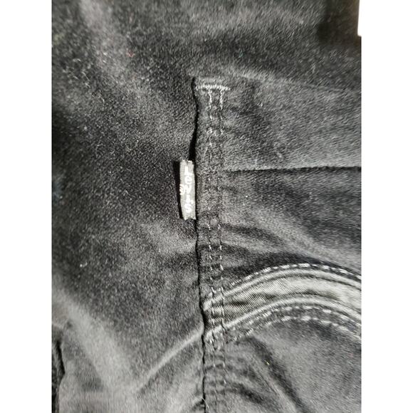 Levis Jeans Size 14 Womens Black Velvet Pants Stretch Mid Rise Skinny NWT - Picture 15 of 16